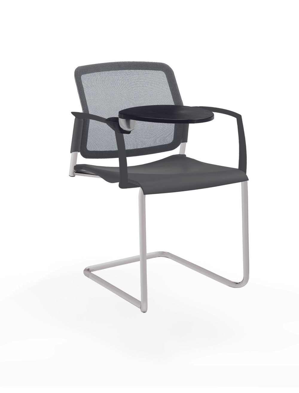 Movie стул на кантилевере со спинкой-сеткой