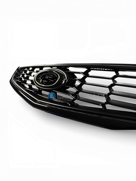 Комплект решеток радиатора на Лада Приора 2 в сборе Black Edition, соты