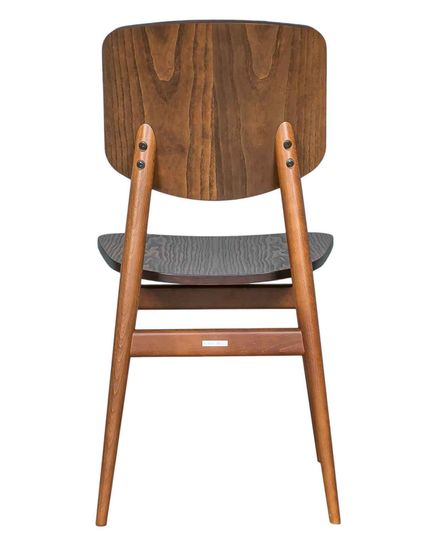 Комплект Стол CERRO 1400 EV с раздвижной овальной столешницей (американский орех) + 4 стула VST-V деревянный / Американский орех