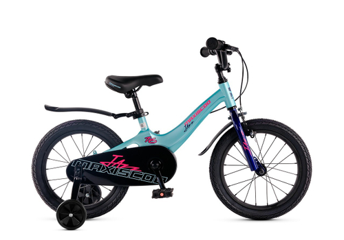 Велосипед 16'' Maxiscoo JAZZ Стандарт Плюс Мятный (2025)