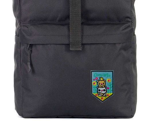 Нашивка термоаппликация на одежду и на рюкзак. Courage