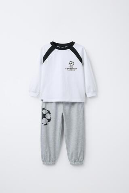 ZARA ПИЖАМА UEFA CHAMPIONS LEAGUE ®, СЕРЫЙ МЕЛАНЖ