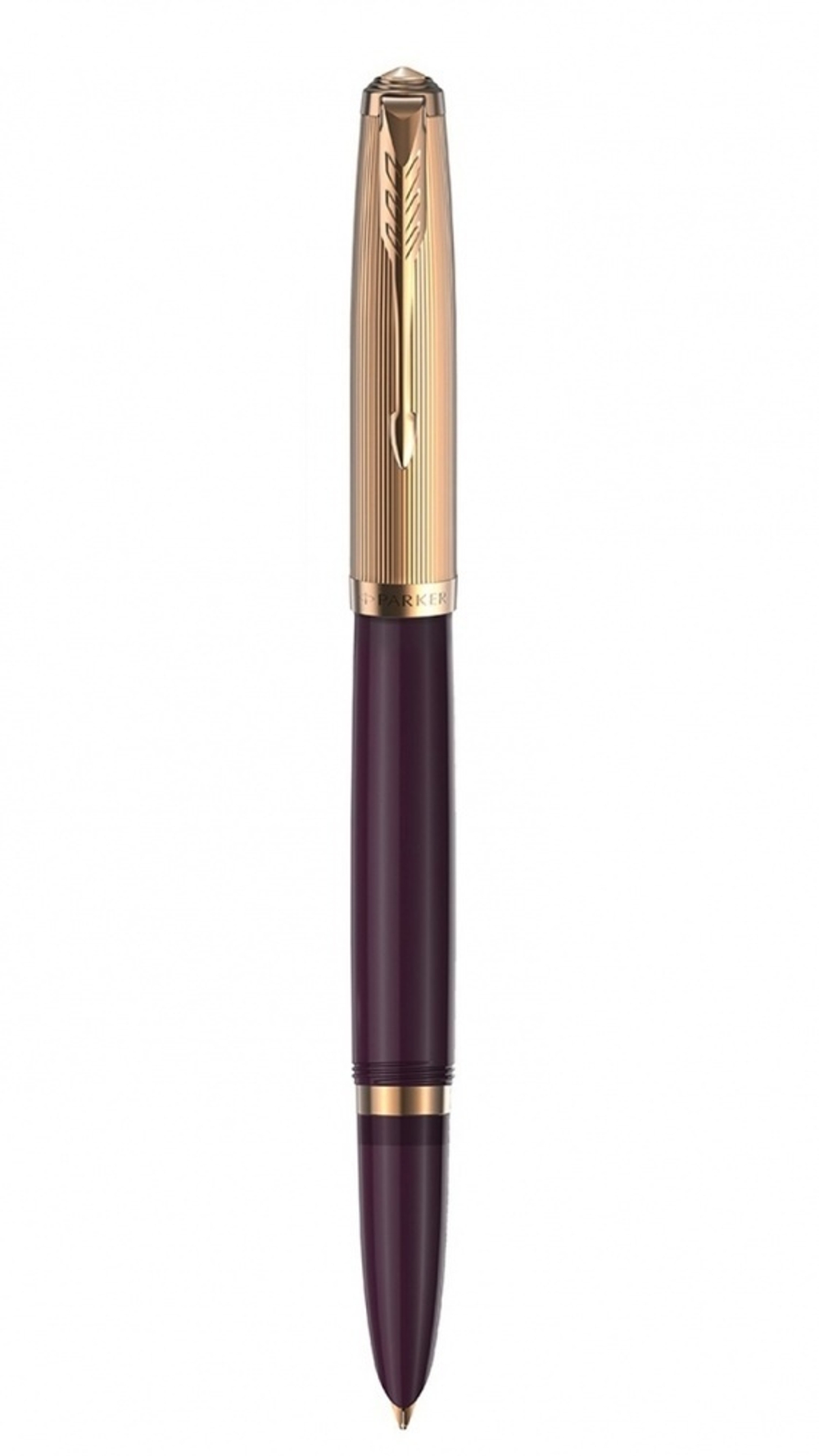 Перьевая ручка Parker 51 DELUXE PLUM GT, перо F