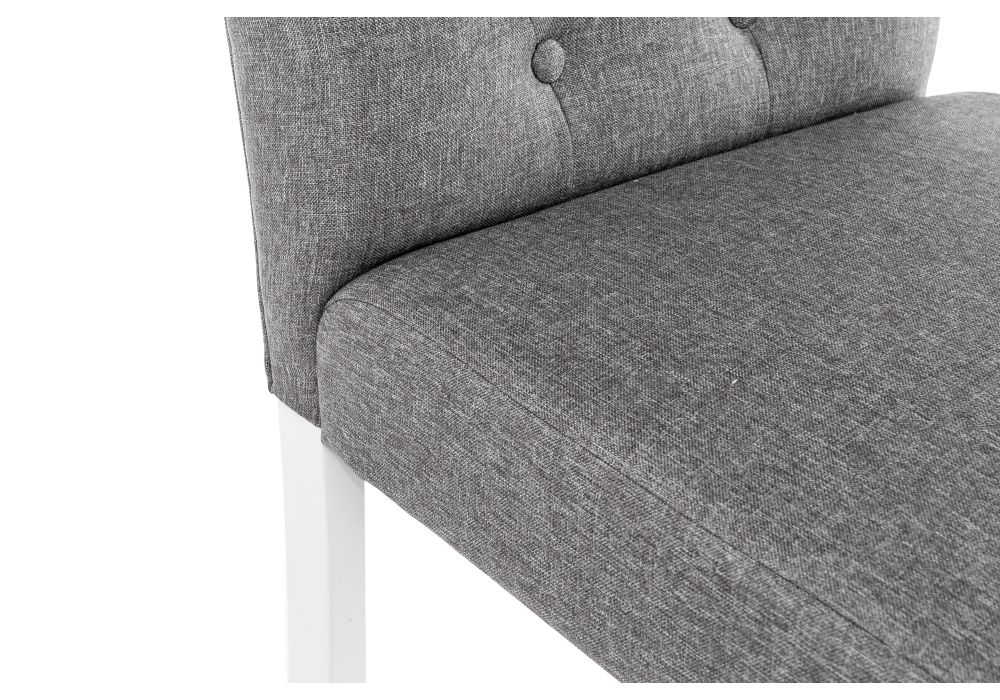 Стул Menson white / fabric pebble