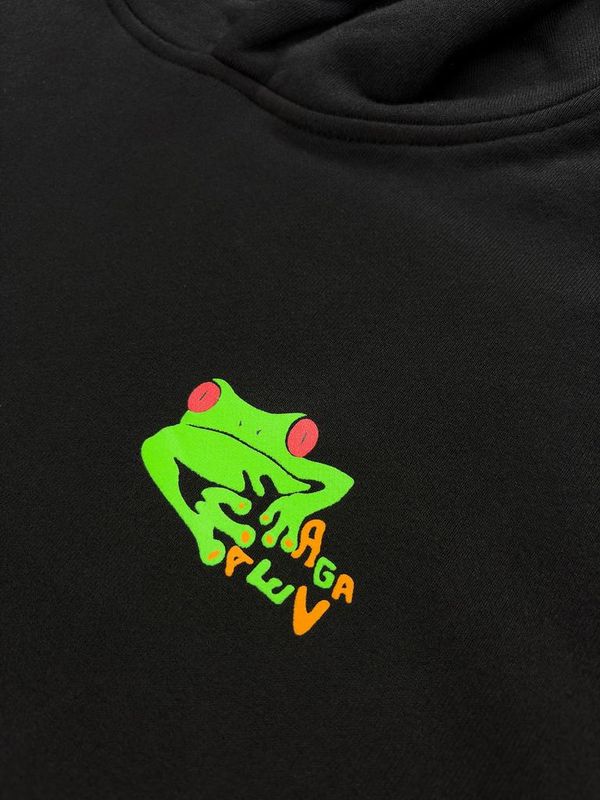 Худи Froggo black/wash черный - фото 4