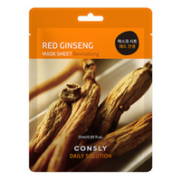 Тканевая маска для лица с экстрактом Красного Женьшеня Consly Daily Solution Red Ginseng Mask Sheet 5шт