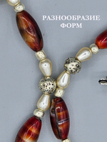 Комплект бижутерии Таля Арт "Лава" ручной работы с натуральными камнями