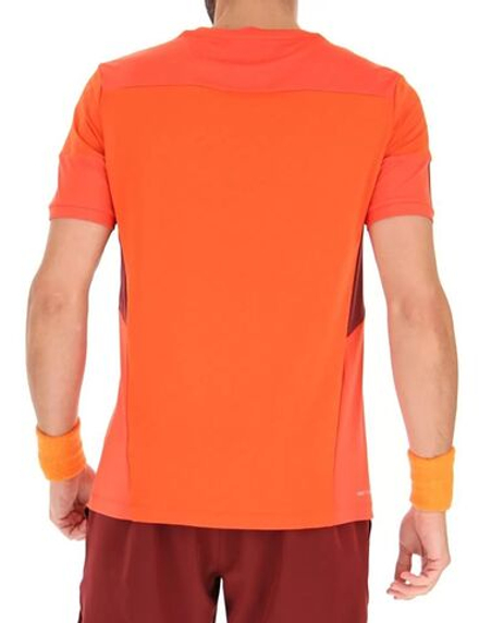 Теннисная футболка Lotto Tech I D1 Tee - grenadine red