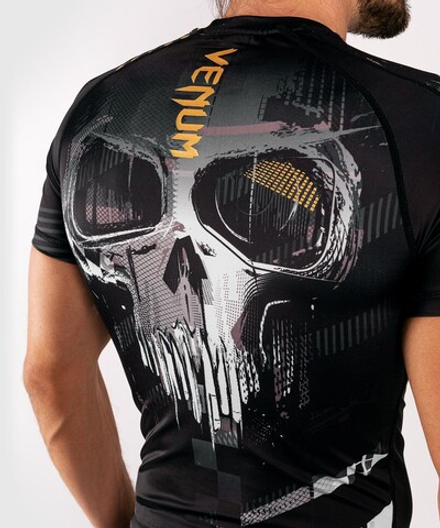 Рашгард Venum Skull Rashguard Short Sleeves Black/Grey