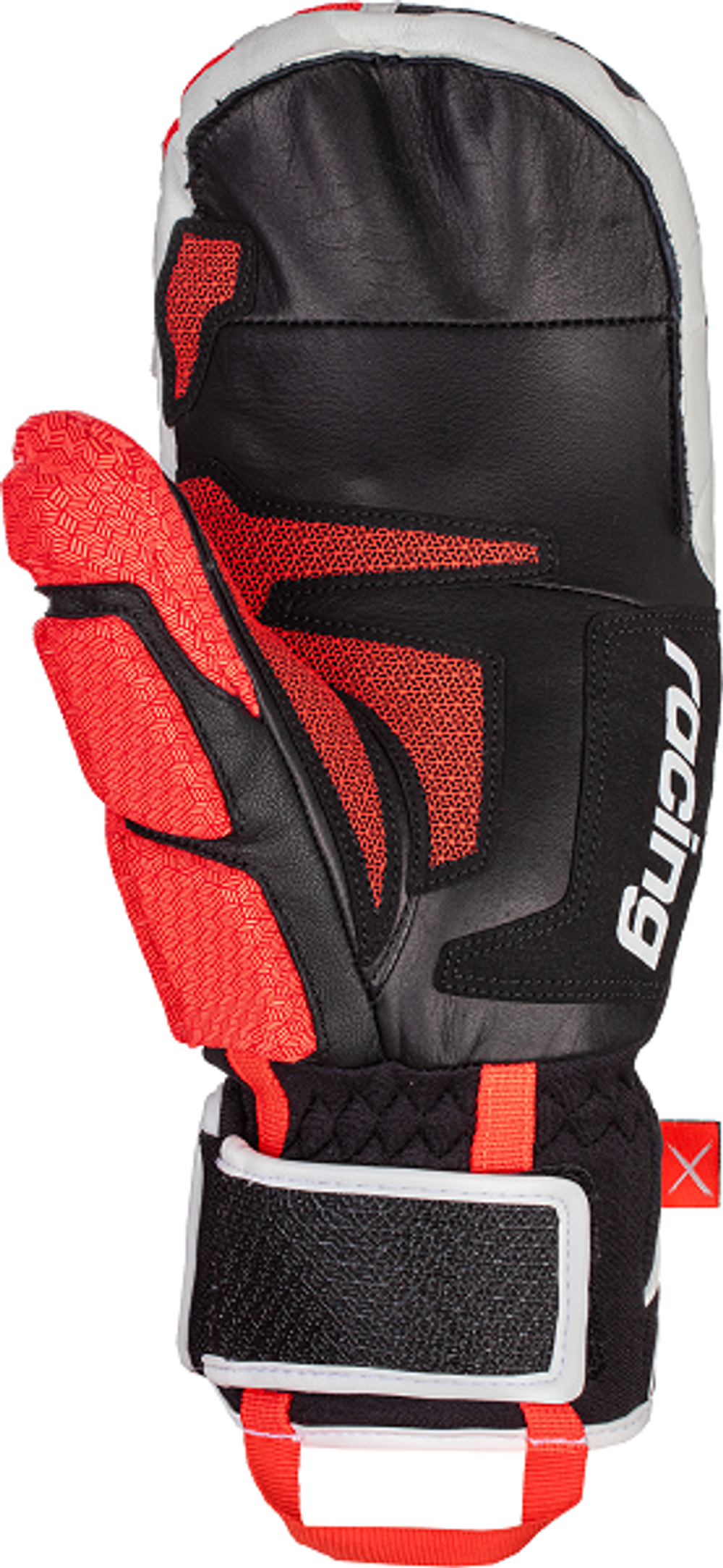 REUSCH варежки горнолыжные 6011411_7810 Worldcup Warrior GS Mitten Black/White/Fluo Red