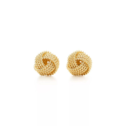 Серьги из жёлтого золота 18k(750 проба)Tiffany, twist.