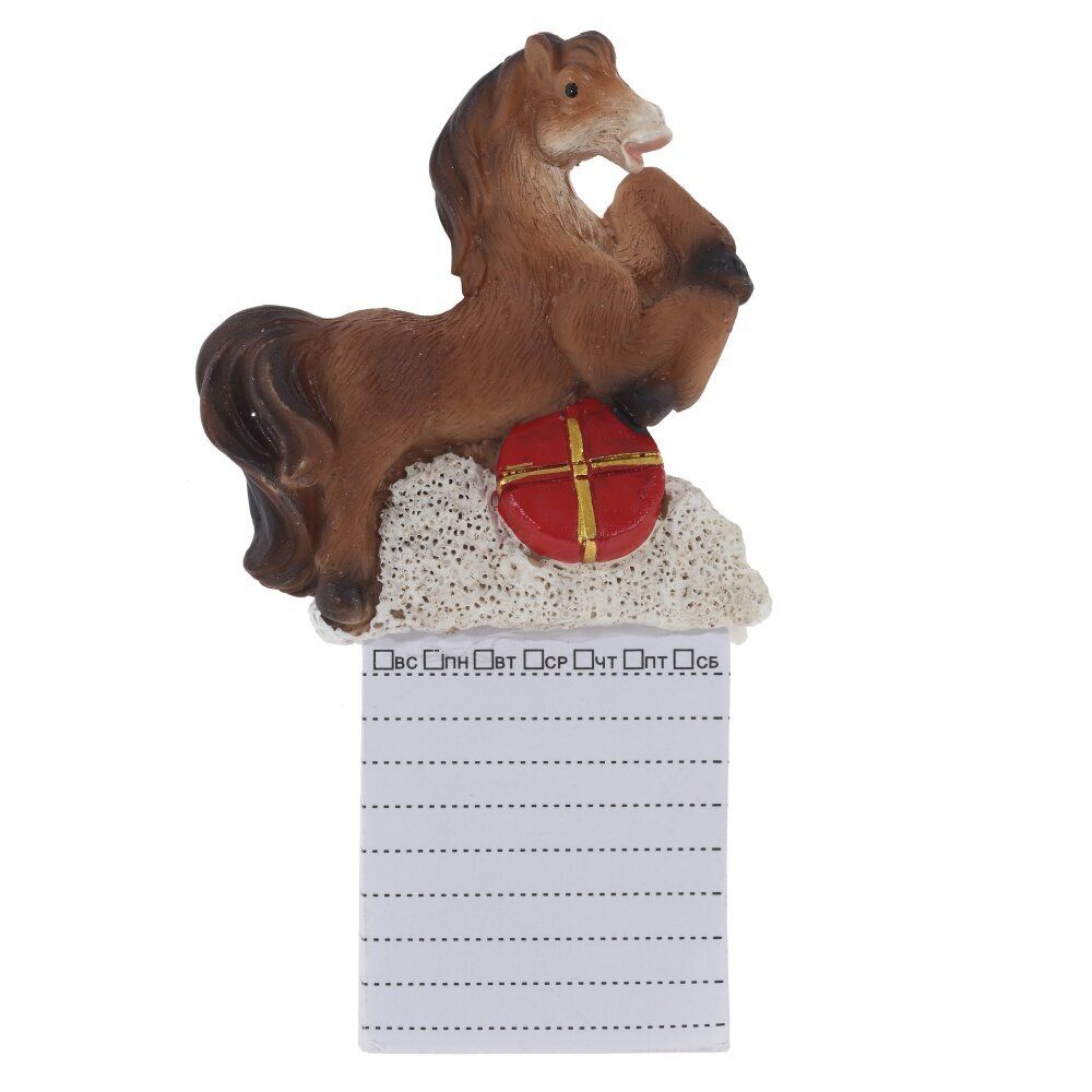 GAEM Магнит "Лошадка" с блокнотом, L6 W1,5 H11 см, 2в.