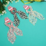 Резинка для волос «Harizma - Alina», микс 3 цвета, d-8см, длина ленты 18см