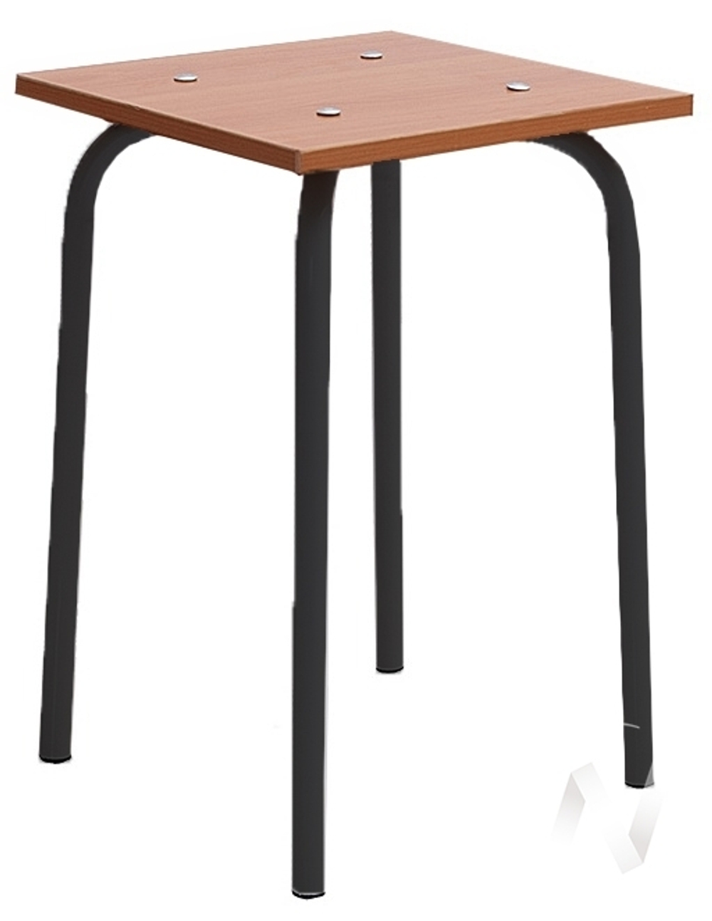 Табурет квадратный (металлокаркас черный/вишня)