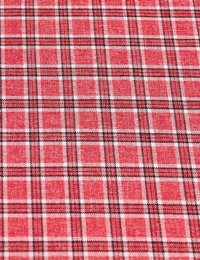 Ткань костюмная Габардин клетка 10х10, 169 гр/м2, 150 см, красный