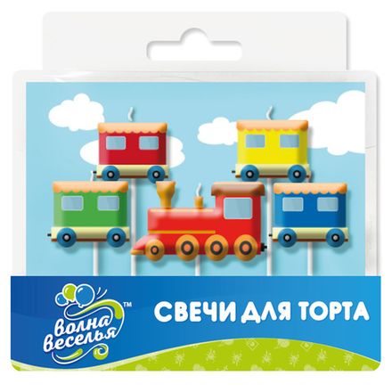 Фигуры на пиках "Праздничный поезд" 5 шт