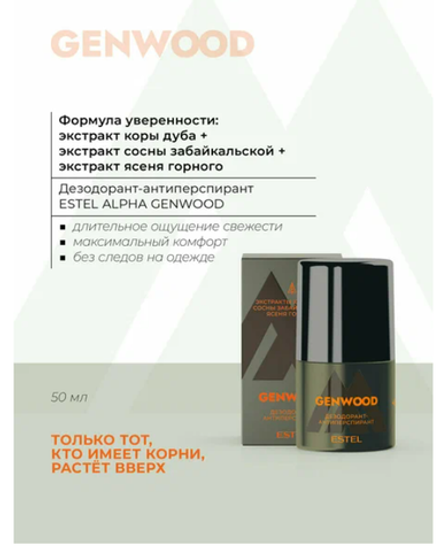 ДЕЗОДОРАНТ-АНТИПЕРСПИРАНТ ESTEL ALPHA GENWOOD