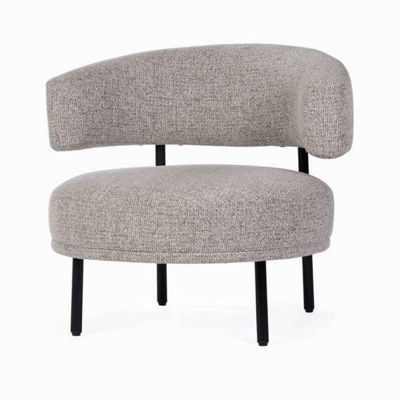 Кресло Lilly светло-серое