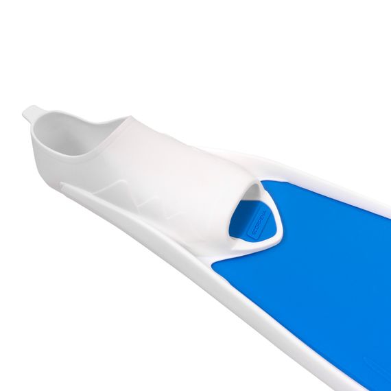 Ласты Scorpena F1 Apnea Soft синии с белыми калошами