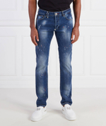 Джинсы Denim Trousers Super Straight Cut Skull&Bones Philipp Plein - темно-синий(MDT3428 PDE004N)