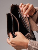 Сумка кожаная Azaro 30741 коричневый какао