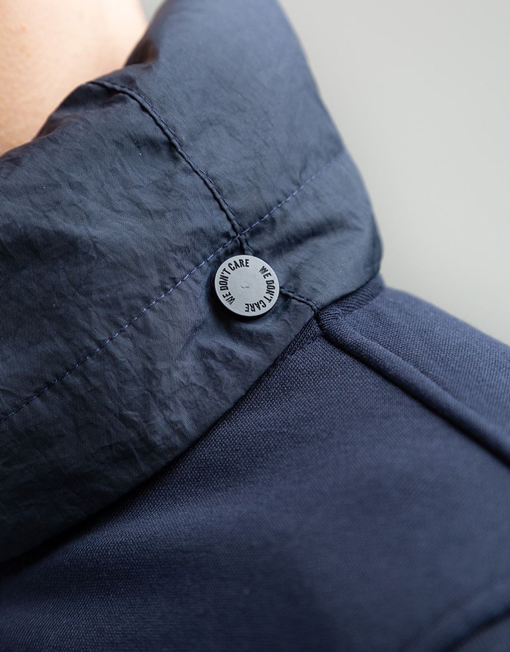 Худи We Don’t Care Rolled Up Zip Hoodie Navy