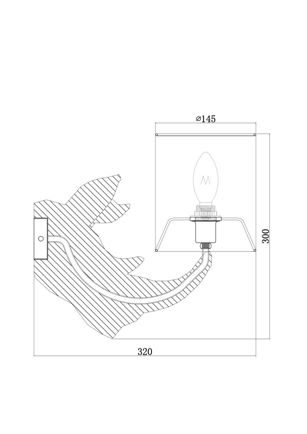 Бра Maytoni Nashorn MOD470WL-01W