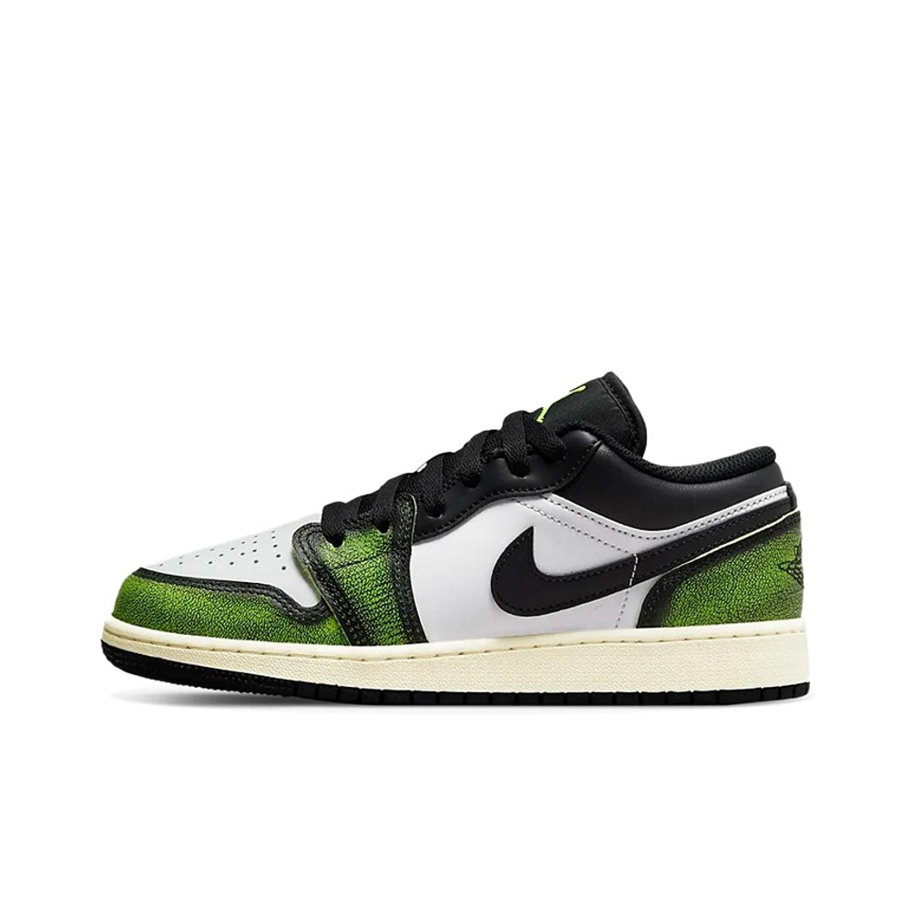 Кроссовки Air Jordan 1 Low Wear-Away - Electric Green
