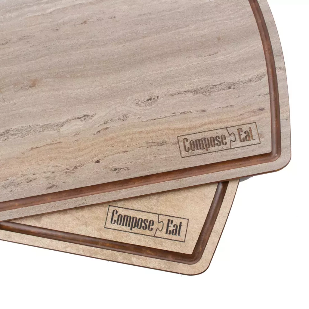 Доска для сервировки 21х37см ComposeEat Fashion травертин капучино