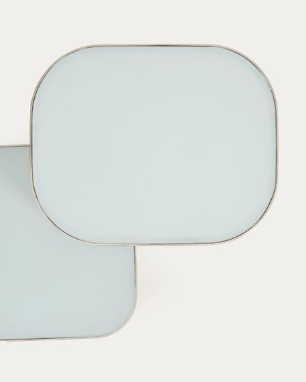 Настольная лампа Tanden из серого металла с матовой отделкой