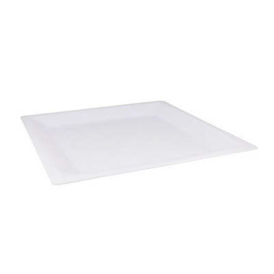 Тарелка квадратная плоская 210х210 ПП белая (3/60 шт.) 2003б