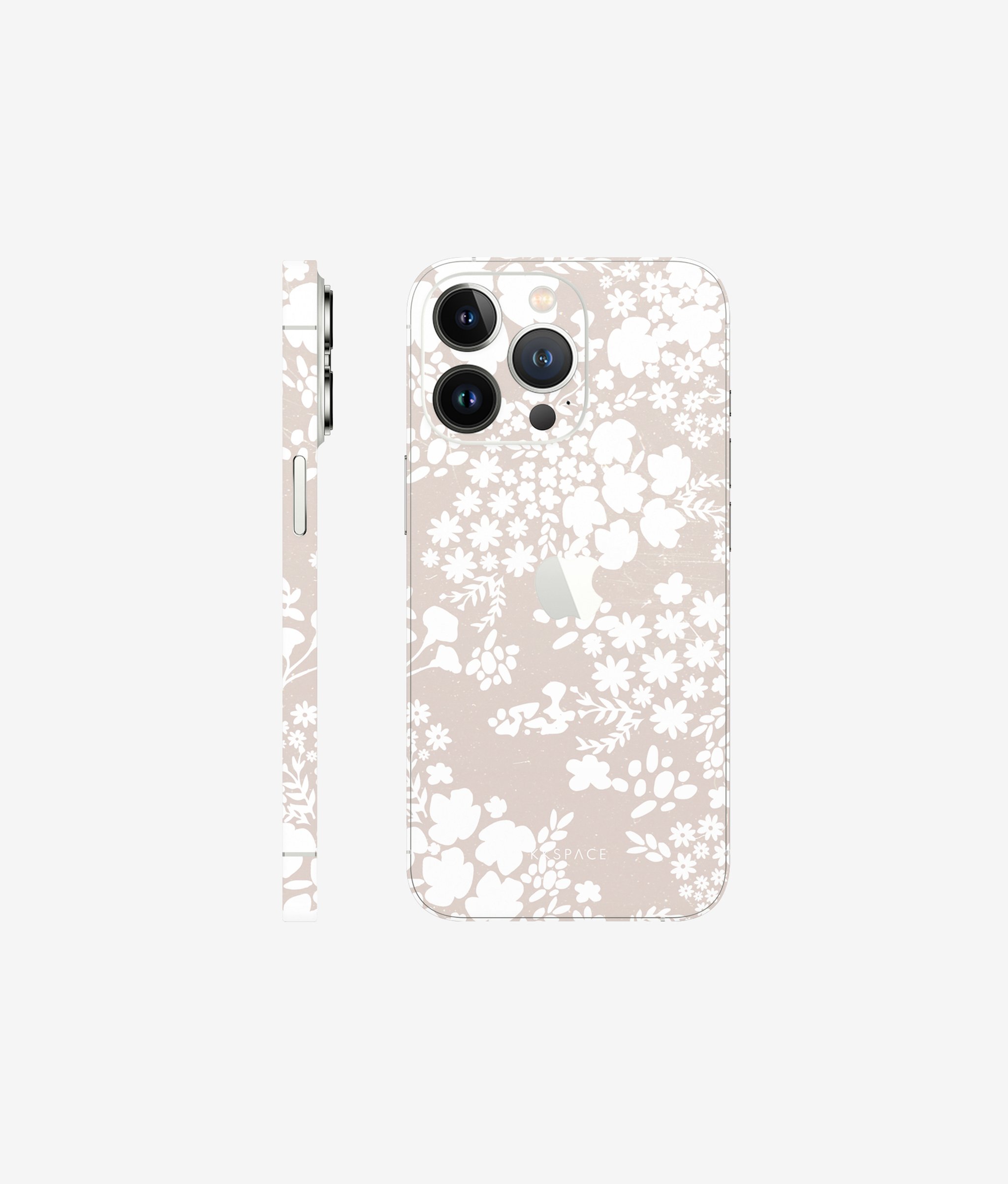 Виниловая наклейка FLORAL CREAM для iPhone