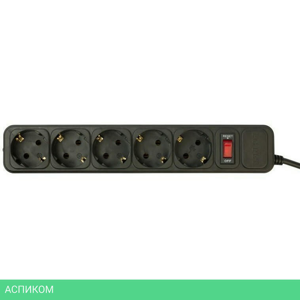Сетевой фильтр PC Pet AP01006-3-BK черный