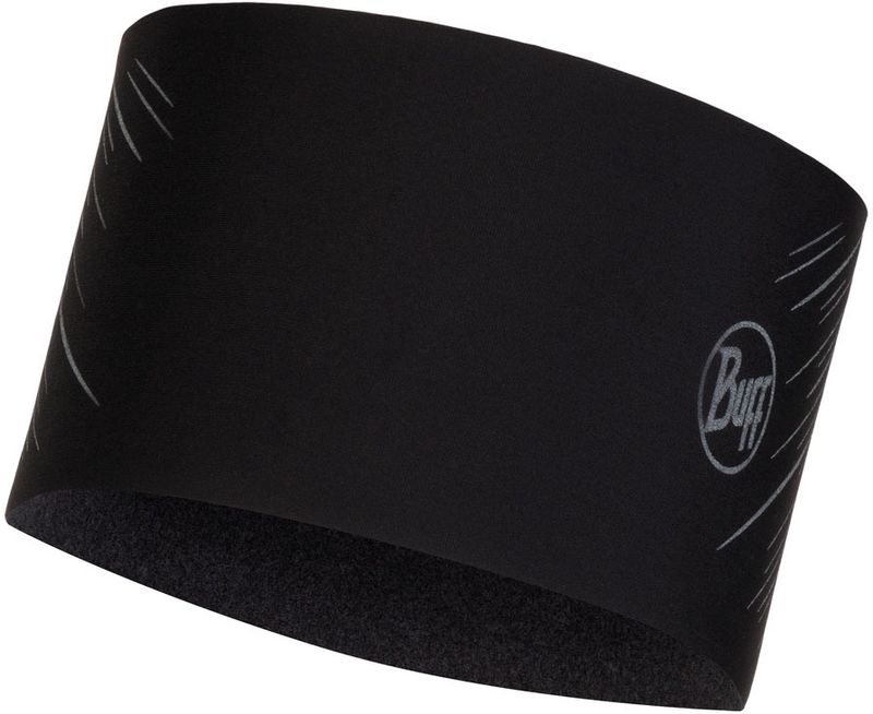 Теплая спортивная повязка на голову Buff Headband Tech Fleece R-Black Фото 1