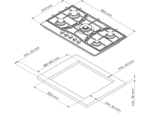 Варочная панель Kuppersberg FS 910 C Bronze газовая