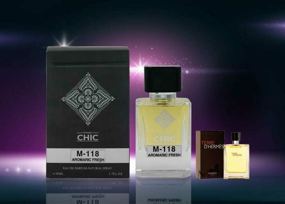 Стойкий парфюм Chic M-118 Aromatic Fresh edp for men 50 ml. (Hermes Terre d'Hermes)
