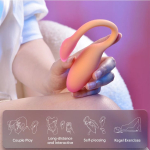 Вибратор и тренажёр Кегеля Flamingo Max оранжевый 11 см