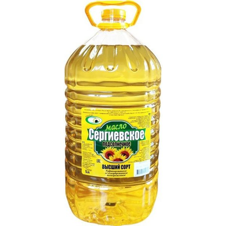 Масло подсолнечное Сергиевское 5 л