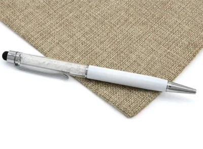 Ручка с крошкой из горного хрусталя