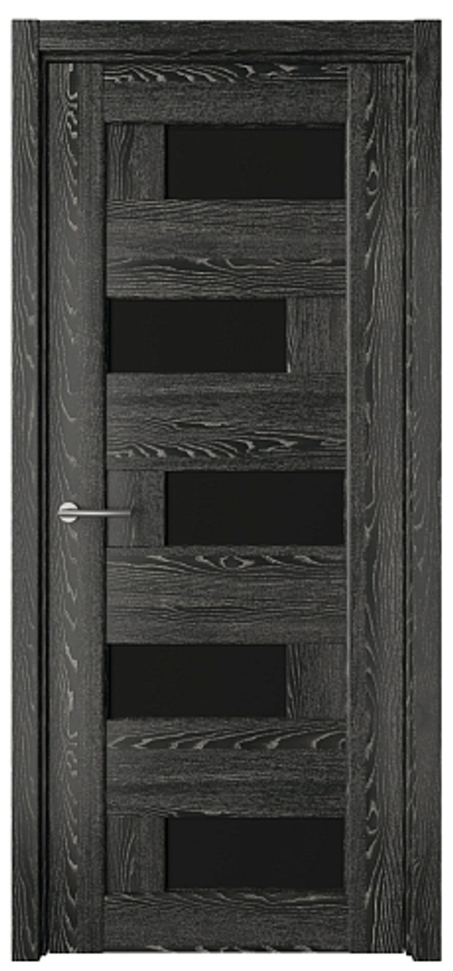Межкомнатная дверь ГАВАНА стекло черное