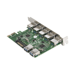 Контроллер USB Exegate EX283717RUS Контроллер EXE-317 PCI-E 2.0, 5*USB3.0 ext + 2*USB3.0 int, разъем доп.питания (OEM)