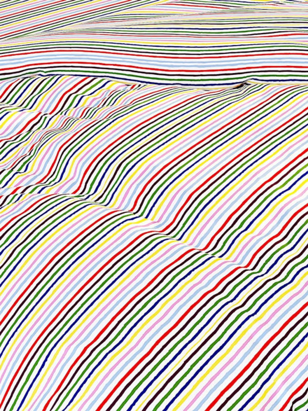 Простынь на резинке Сказка "Радужная полоска" 160х200 см, перкаль