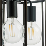 798237 Люстра GENNI 3х40W E27 ЧЕРНЫЙ МАТОВЫЙ/ПРОЗРАЧНЫЙ