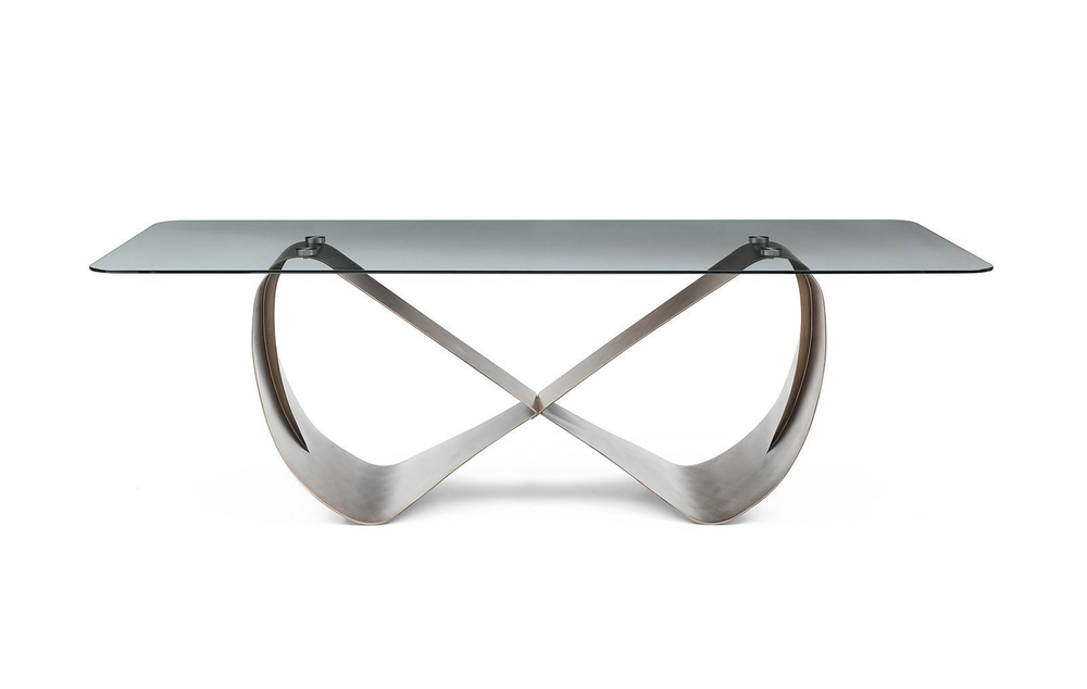 Стол DT9305FGI (240) прозрачный /бронзовый