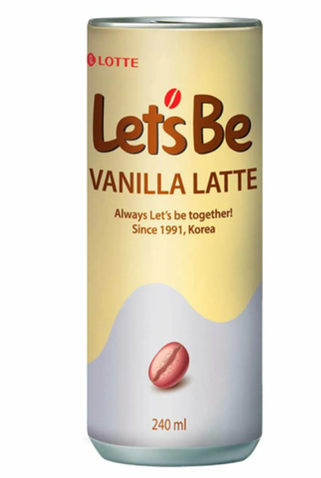 Кофе "lets be" Ванила латте 0,235 л. ж/б (30 шт. в упаковке)