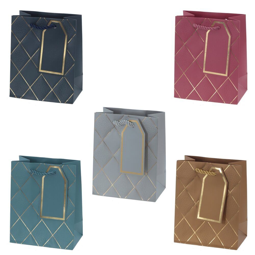 GAEM Пакет подарочный (бумага 210г/м2, блок 12шт), L12 W7 H15 см, 5в.