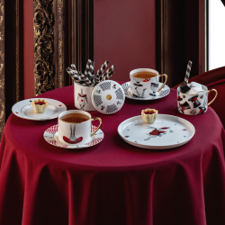 Чайная пара Farforite «Кролик / В стране чудес» 250 мл в подарочной коробке