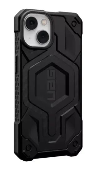 Чехол с поддержкой MAGSAFE Uag Monarch Pro для iPhone 14 6.1", цвет карбон (Carbon Fiber)