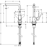 Смеситель для кухни Hansgrohe Focus 31817000 хром