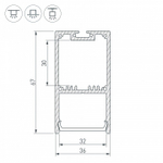 Короб накладной Arlight SL-LINE 027987